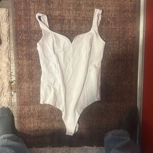 White Abercrombie Bodysuit